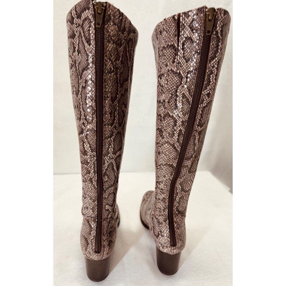 Born Womens Audrina Color: Brown Snake Print Style Boots￼ F70257 Size 7‎ Boots - Picture 2 of 10